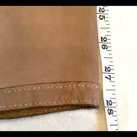 BLUR LAMB SKIN LEATHER JACKET VINTAGE MADE IN ITALY Small - Picture 13 of 14